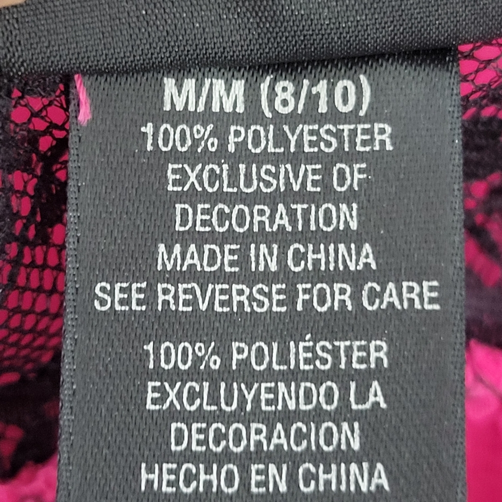 Secret Treasures Pink and Black PJ Top Size Medium - Picture 6 of 7